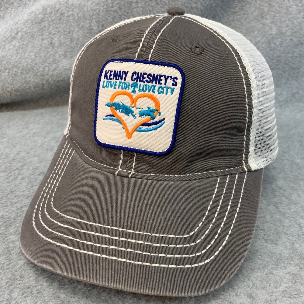 Kenny Chesney Love for Love City Unisex Grey Swag Gear Trucker Hat Patch OSFM